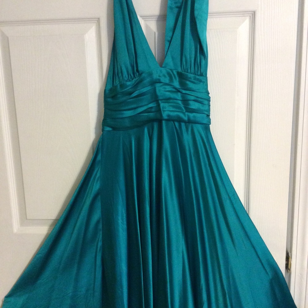 Green Halter Dress